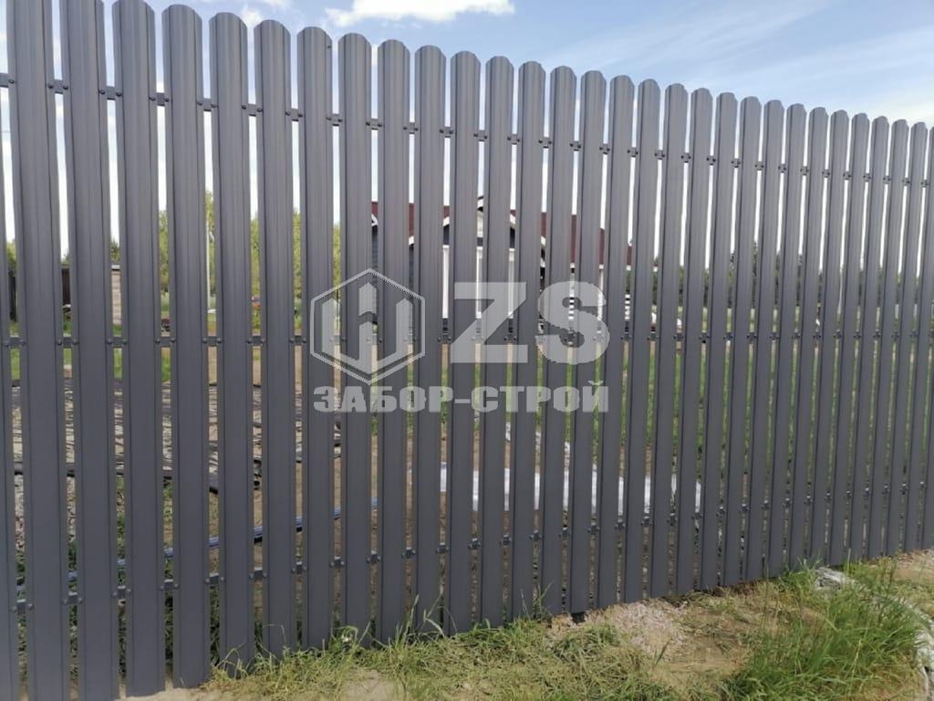 Забор из евроштакетника 147 метров